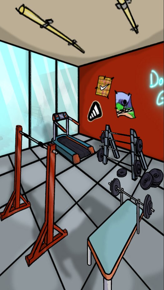 GlowUp Idle gym room